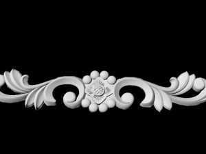 Central decor ornament for furniture 3D Модель