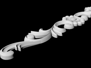 Central decor ornament for furniture 3D Модель