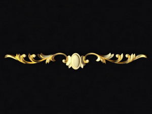 Central decor ornament for furniture Modèle 3D