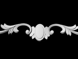 Central decor ornament for furniture 3D Model
