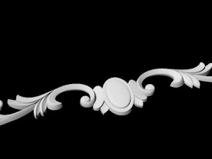 Central decor ornament for furniture 3D Модель