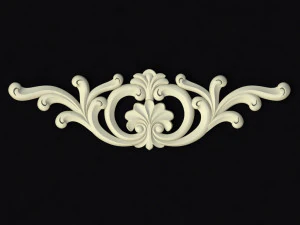 Central decor ornament for furniture 3D Model