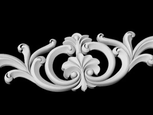 Central decor ornament for furniture 3D Model