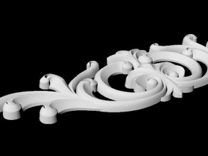 Central decor ornament for furniture 3Dモデル