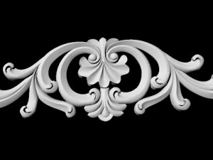 Central decor ornament for furniture 3D Model