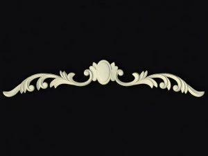 Central decor ornament for furniture 3D Model