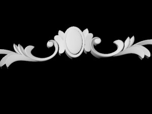 Central decor ornament for furniture Modello 3D