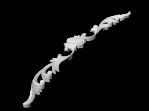 Central decor ornament for furniture Modello 3D