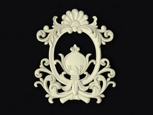 Central decor ornament for furniture 3D Model