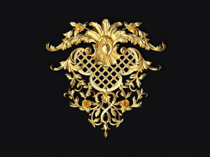 Central decor ornament for furniture 3D Model