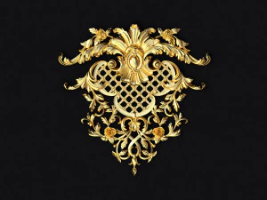 Ornamento de decora&ccedil;&atilde;o central para m&oacute;veis Modelo 3D