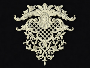 Central decor ornament for furniture 3D Modell