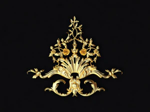 फर्नीचर के लिए केंद्रीय सजावट आभूषण 3D मॉडल