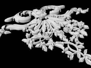 फर्नीचर के लिए केंद्रीय सजावट आभूषण 3D मॉडल