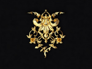 Central decor ornament for furniture 3D Model