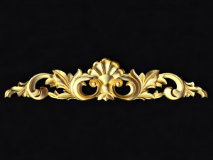 Central decor ornament for furniture 3D Model
