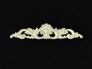 Central decor ornament for furniture Modèle 3D