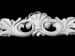Central decor ornament for furniture 3D Model