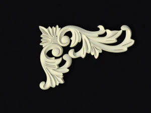 Central decor ornament for furniture 3D Model