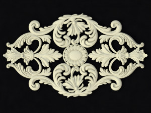 Central decor ornament for furniture Model 3D