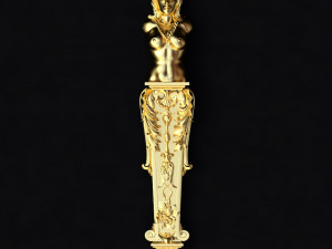 Carved column 3D Model
