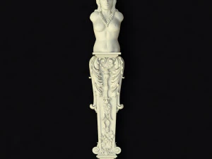 Carved column 3D Model
