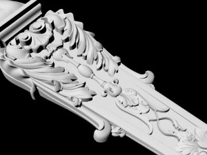 Carved column 3D Model