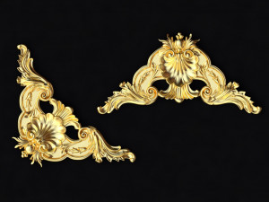 Central decor ornament for furniture 3D Model