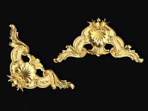 Zentrales Dekorornament f&uuml;r M&ouml;bel 3D Modell