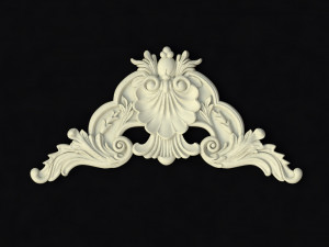Central decor ornament for furniture Model 3D