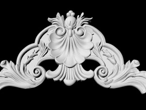 Central decor ornament for furniture 3D Model