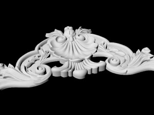 Central decor ornament for furniture Model 3D