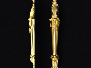 Carved column capital 3D Модель