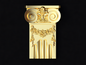 Carved column capital 3D Модель