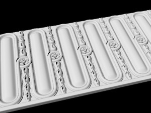 Central decor ornament for furniture 3D 모델