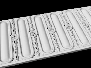 Central decor ornament for furniture 3D Model