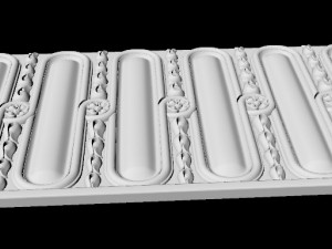 Central decor ornament for furniture 3D 모델