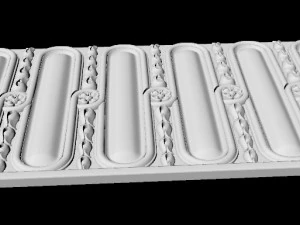 Central decor ornament for furniture 3D Model