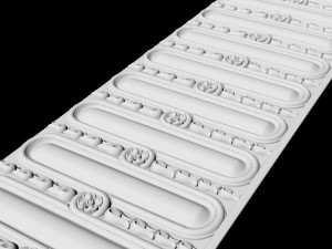 Central decor ornament for furniture 3D 모델