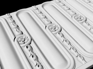 Central decor ornament for furniture 3D Model