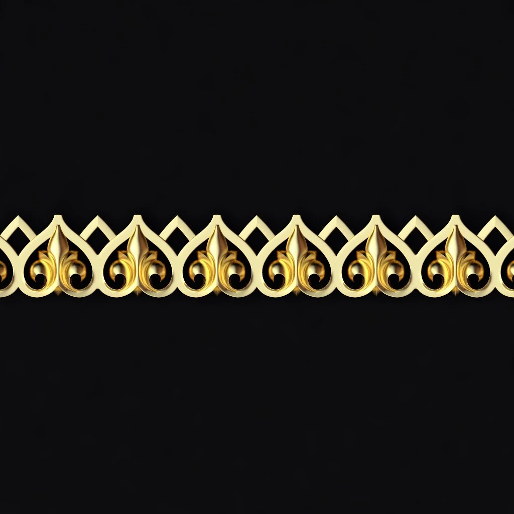 Central decor ornament for furniture 3D Model .c4d .max .obj .3ds .fbx .stl .blend 