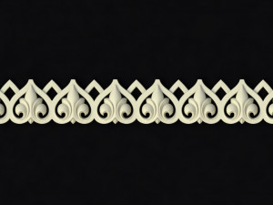 Central decor ornament for furniture Model 3D