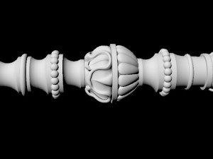 Carved column Modèle 3D