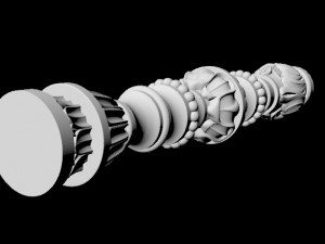 Carved column Modèle 3D