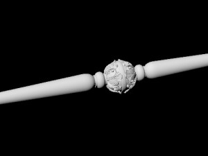 Carved column Model 3D