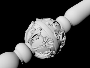 Carved column Model 3D