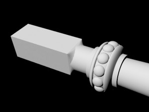Carved column Model 3D