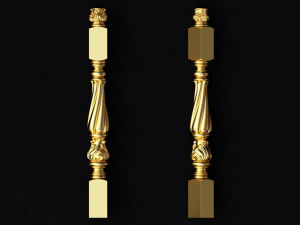 Carved column 3D 모델