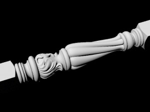Carved column 3D Model
