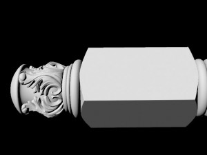Carved column 3D Model